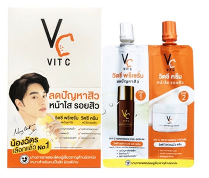 Vit c advanced pre-serum & Vit c whitening cream