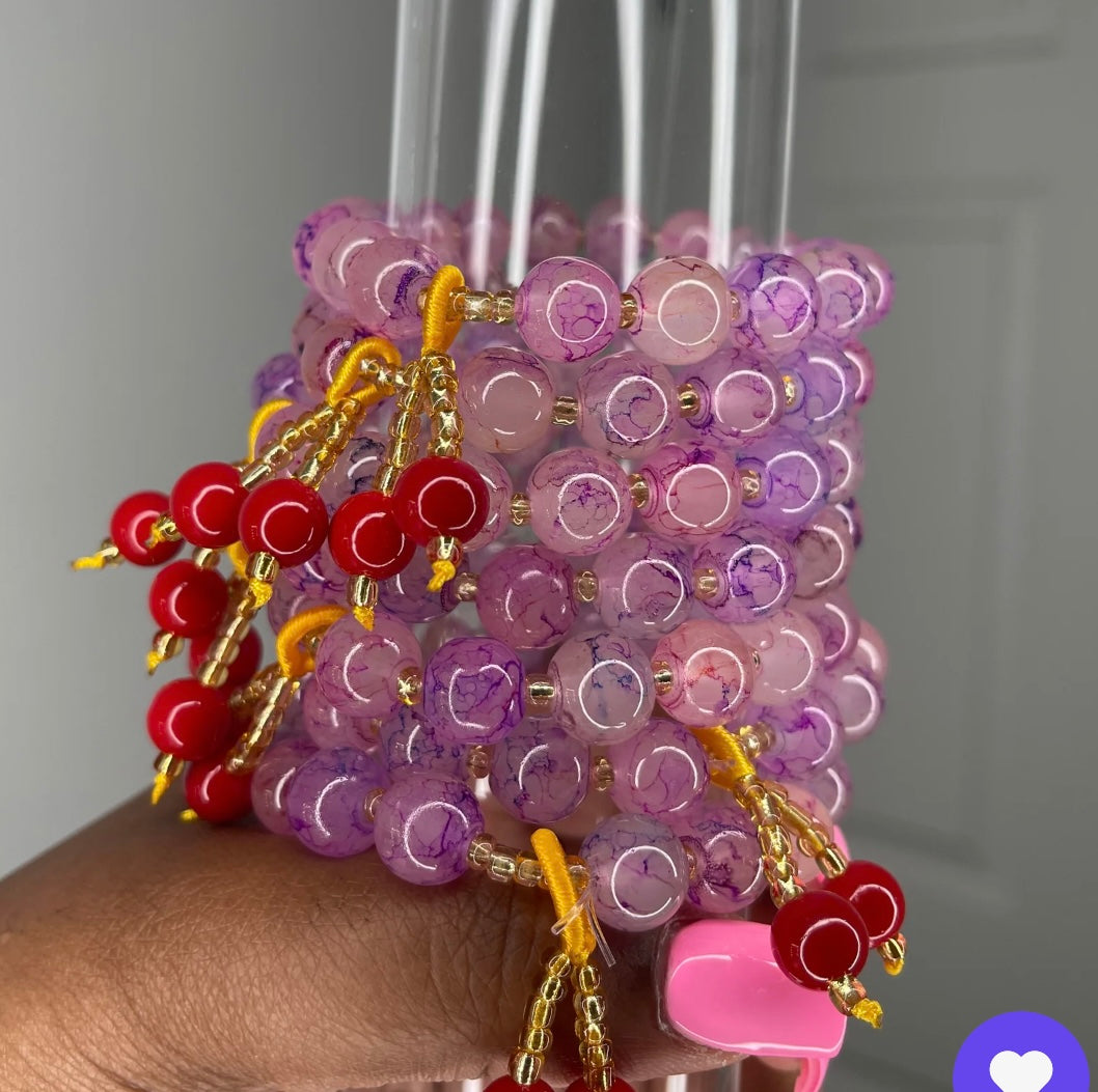 Candy apple bracelets
